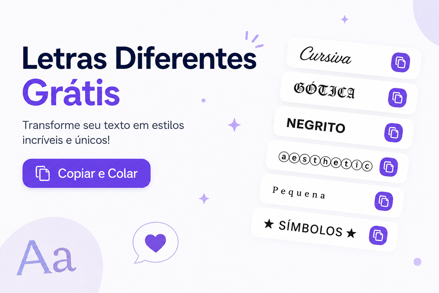 Gerador Online de Letras Diferentes Grátis e Completo