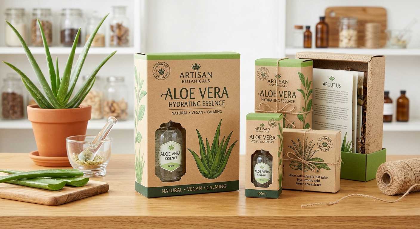 Custom Aloe Vera Boxes For Skincare Brands