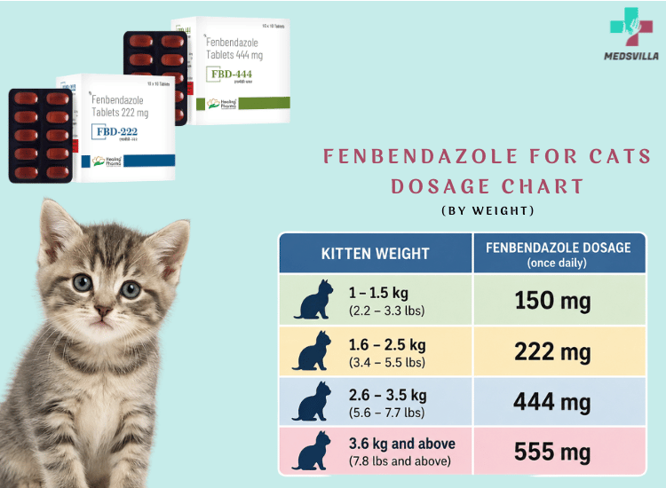 Fenbendazole for Cats Dosage Chart by Weight: What to Know