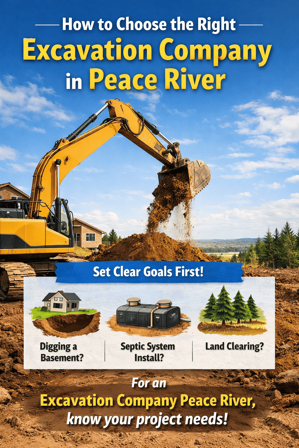 How to Choose the Right Excavation Company in Peace River