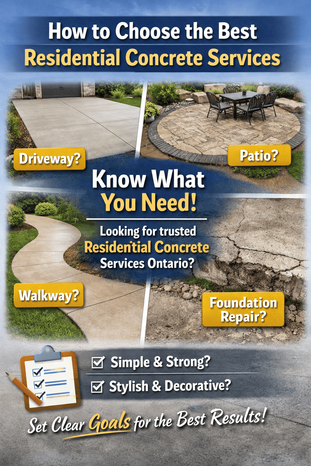 How to Choose the Best Residential Concrete Services