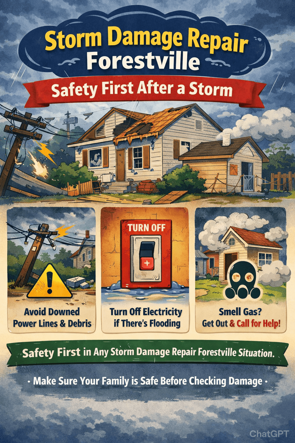 How to Repair Storm Damage in Forestville