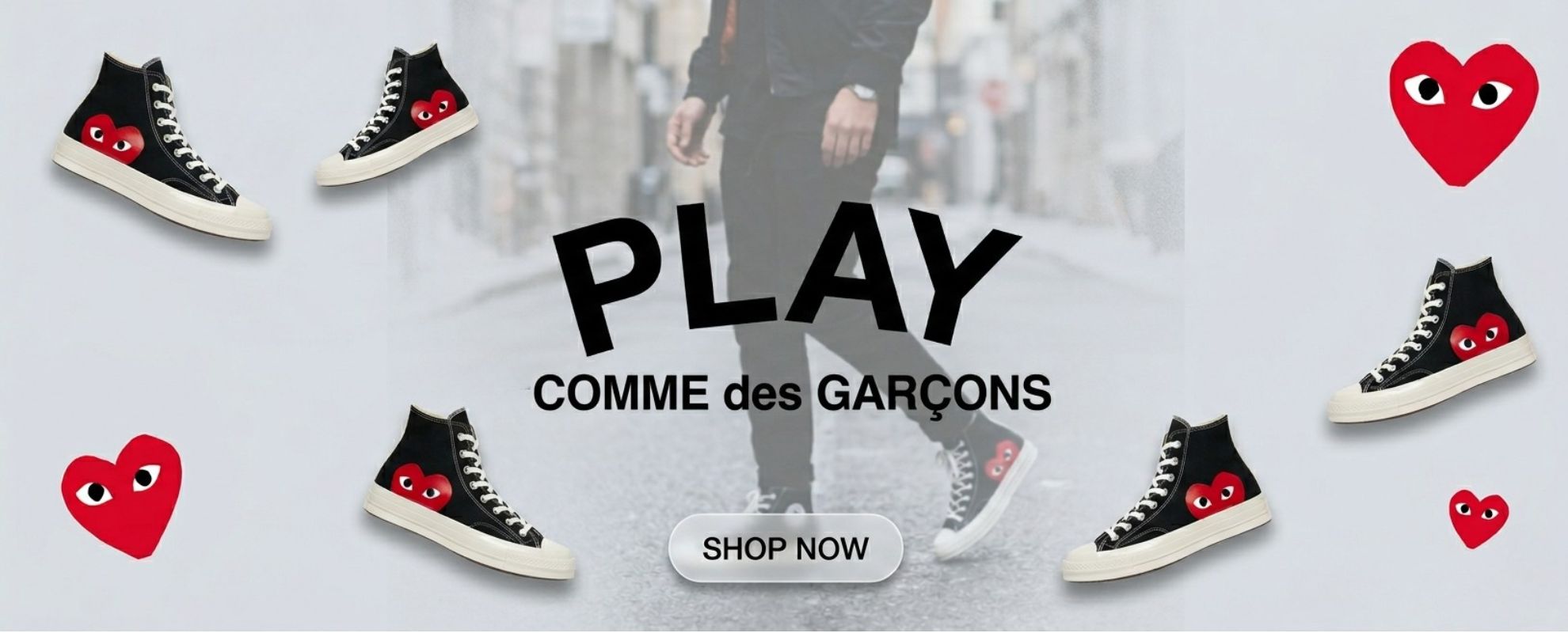 Fresh CDG Converse This Season: Street Fashion Outfit Ideas Featuring Denim Staples