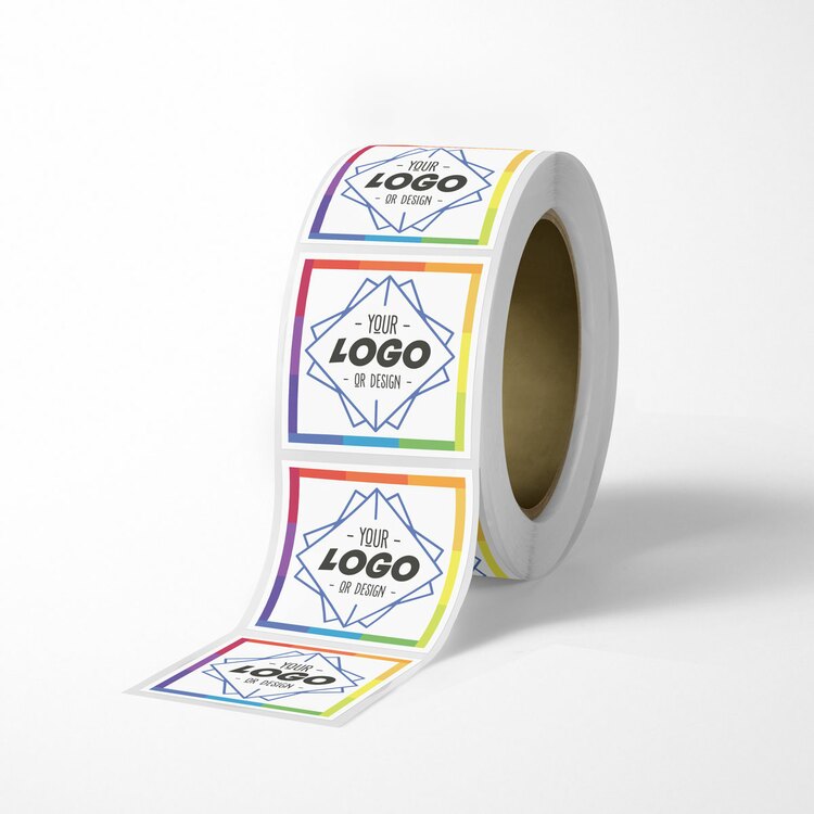 High Quality Custom Square Roll Labels Design