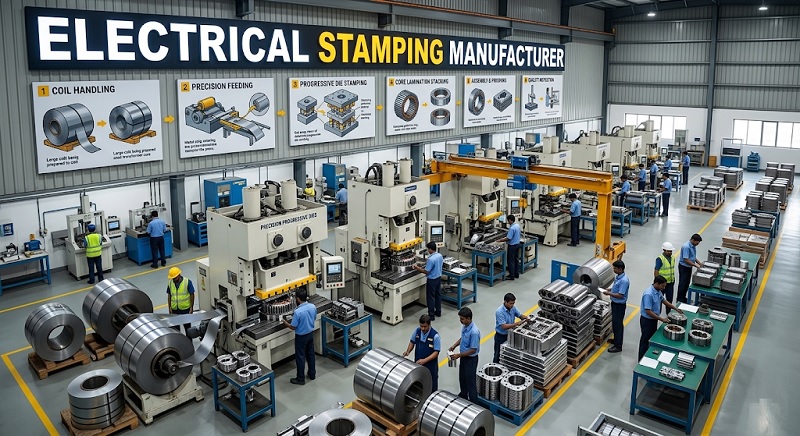 Electrical Stamping Manufacturer & Contract Assembly: Processes & Applications