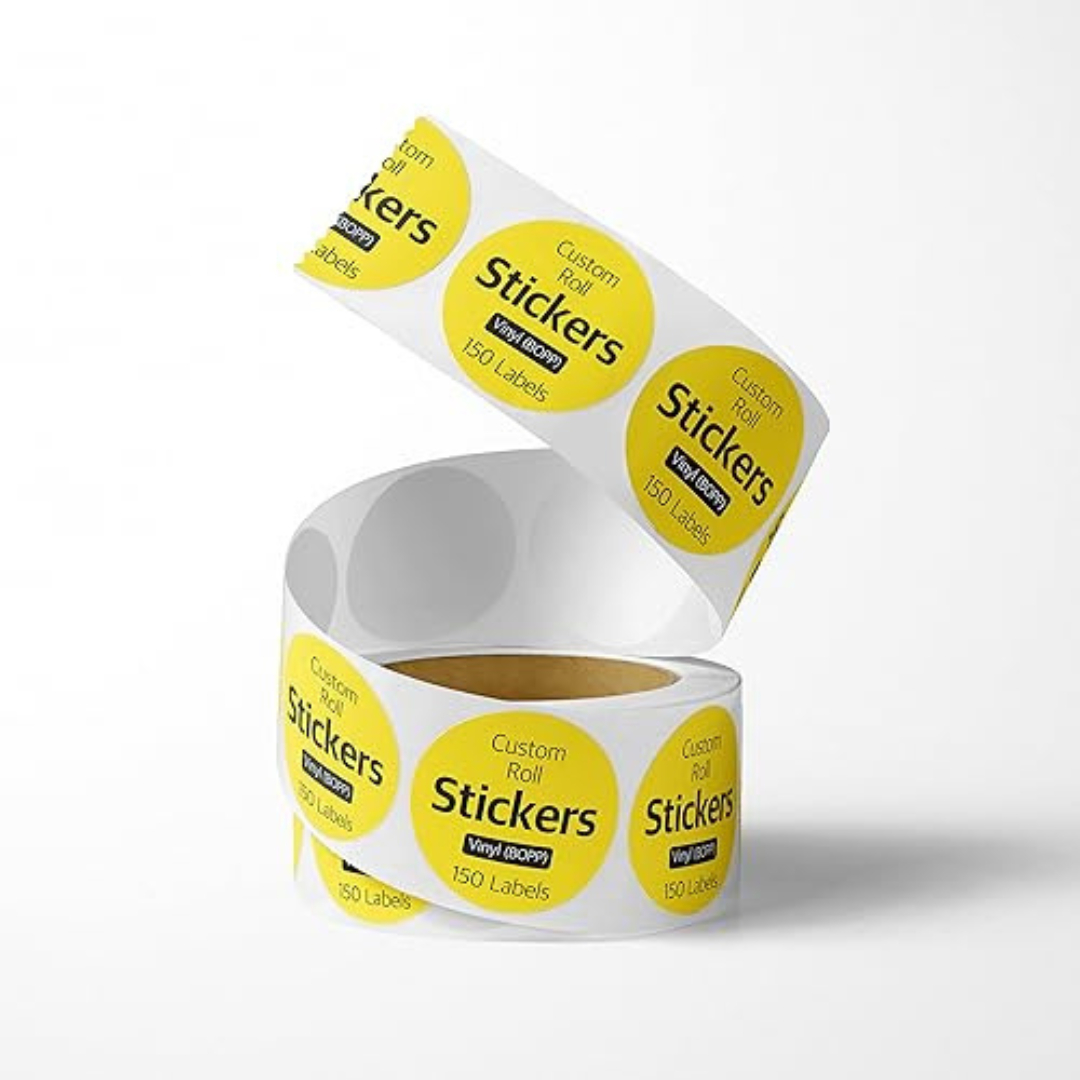 Custom Oval Roll Labels for Professional Packaging